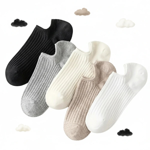 5 Pairs of Socks - Soft Neutrals Set