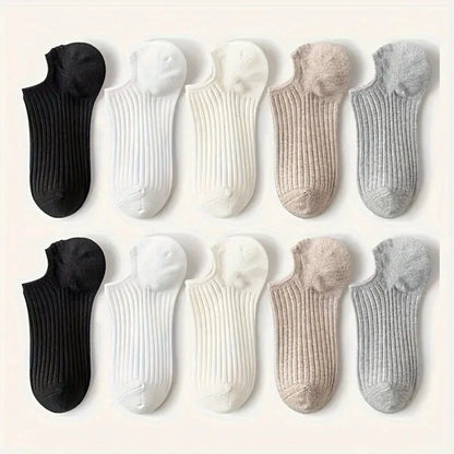 5 Pairs of Socks - Soft Neutrals Set