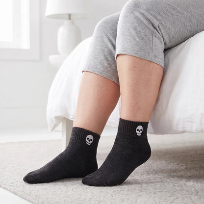 Halloween Crew Socks Black worn