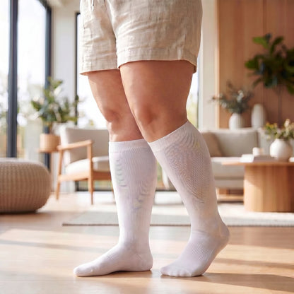 Comfy Calf Socks - White - lifestyle