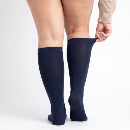 Nimbao Wide Compression Socks - Navy