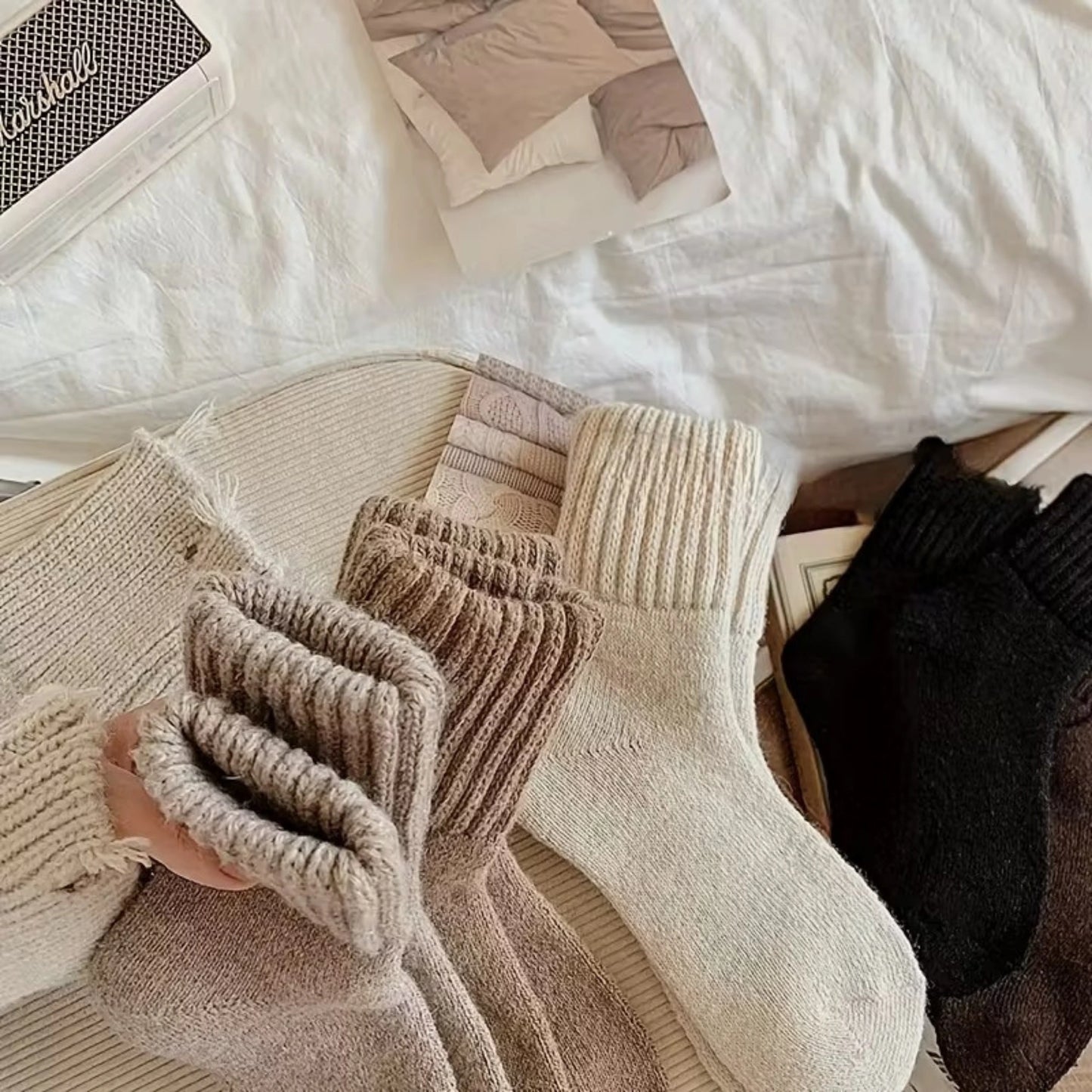 5 Pairs of Socks – Cozy Warmth for Autumn & Winter Comfort